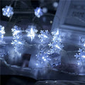 Party Christmas Snowflake String Lights LED Fairy Lights USB/Battery Powered Garland 2024 New Year's Wedding Party Xmas Decorations