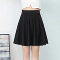 Women's Skirt Women's Red Stretch Skirt for Spring and Summer, High-waisted Design To Prevent Exposure, with Pleated Detailing.