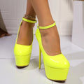 Women Platform Pumps New Party High Stiletto Heels Shoes Sexy Big Size Wedding Shoes Bride Fashion Luxury Elegant Heels Women