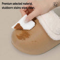 Waterproof Winter Warm Slippers Women Thick Platform EVA Clogs Fluffy Plush Silent Non-Slip Wear-Resistant Indoor Outdoor Shoes