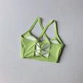 High Support Sports Bra For Women Crisscross Back Yoga Bra Padded Fitness Crop Top Side Support To Reduce Side Boob For Training
