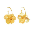Exquisite Butterfly Flower Pendant Earrings Golden Vintage Earring Fashion Wedding Party Jewelry Accessories