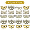 Party Vintage Venetian Mask 20-120Pcs Masquerade Masks Bulk Venetian Carnival Masks Vintage Antique Party Masks for Women Men Mardi Gras Prom Halloween