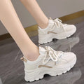 2026 Spring New Comfortable Anti Slip Women's Sports Shoes Fashion Platform Women's Sneakers Woman Shoes Lace Up Chunky Sneakers