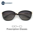 Women Sunglasses Polarized BLUEMOKY XL Size Polarized Butterfly Prescription Sunglasses Women Fashion UV400 Metal Myopia Sunglasses