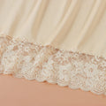 Thin Ice Silk Modal Female Half Length Skirt Lace Anti-glare Underskirt Mesh Flower Pure Color Half Slip Dress Petticoat