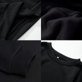 Ladies Hoodie Fashion O-neck Black Long Sleeve Pullover Girl Girl Student Sports Pullover Simple English Print Hoodie Tops