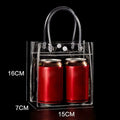 The New Transparent PVC Handbag Large Capacity Multi-purpose Gift Bag Plastic Candy Bag Gift