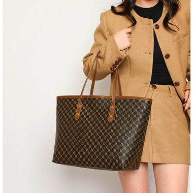 Fashion Large Capacity Shoulder Bags PU Casual Tote Bag Handbags