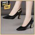 Fashion Women High Heels Shoes Sexy Pointed Toe Elegant Dress Sandals Plus Size Woman 2025 New Spring Designer Party Pumps
