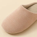 Elegant Plain Women's Winter Slippers Warm Soft Plush Non-Slip Comfortable Casual Indoor Outdoor Couple Shoes