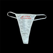Y2k style fun white printed lingerie women's lingerie sexy fashion slim fit casual lingerie breathable emotional girl clothing