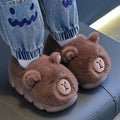 Capybara Children's Winter Cotton Slippers New Boys Girls Cartoon House Slippers Non Slip Comfortable Soft Sole Plush Slippers
