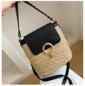 Women's Bag Casual Simple Fashionable Versatile Straw Woven Beach Handbag Portable Large Capacity High-quality Crossbody Bag