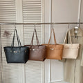 Urban Minimalist Style Large Capacity Women's Tote Bag Underarm Shoulder Commuter Handbag Fashionable Travel Underarm Bag
