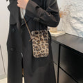 Fashion Women Cow Print Plush Underarm Bag Winter Fluffy Mini Shoulder Bag Zebra Leopard Pattern Small Tote Handbag Purse