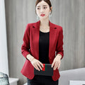 Autumn Winter Spring Women Blazers Fashion Luxury Suit Jackets Notched Outerwear Elegant White Tops Elegant Office Tailored Coat