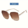 Vintage Oversized Square Sunglasses 2025 Women Fashion Gradient Outdoor Shades Retro Female Luxury Brand Design Eyewear