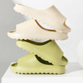 Evshine Women's Coconut Slippers Cloud Thick-soled Sandals Summer Fashion Soft Bottom Men Beach Shoes EVA Non-slip Bath Slides