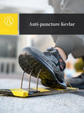 Safety Shoes Men Steel Toe Work Shoes Rotated Button Lightweight Indestructible Anti-smash Safety Boots Protective Work Sneakers
