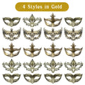 Party Vintage Venetian Mask 20-120Pcs Masquerade Masks Bulk Venetian Carnival Masks Vintage Antique Party Masks for Women Men Mardi Gras Prom Halloween