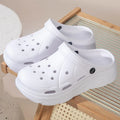 Women's Fashion Platform Sandals Summer 2025 Thick Sole Soft Eva Clogs Garden Shoes for Women Hollow Out Non Slip Beach Sandals