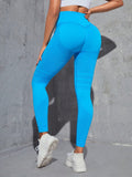 One piece high waisted fitness pants, high elasticity hip lifting exercise tight yoga tight