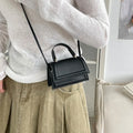 Vintage Versatile Shoulder Crossbody Bag Mini Size Solid Color Lady Handbag PU Leather Coin Purse for Women