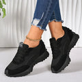 Women Sneakers Leather Casual Woman Lace Up Sport Shoes Luxury Platform Shoes Womens Leisure Light Anti-slip Running Shoes