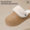 Waterproof Winter Warm Slippers Women Thick Platform EVA Clogs Fluffy Plush Silent Non-Slip Wear-Resistant Indoor Outdoor Shoes