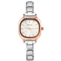 GEMOSA Minimalist Chic Design Women Men Squarel Quartz Watch Stainless Steel Strap Fashion Party Birthday Daily Perfect Gift