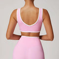 Women Sports Bra High Strength Sports Bra Tank Gym Top Fitness Vest Women Running Shockproof Yoga Bra Stretch Push Up Workout Women's Underwear