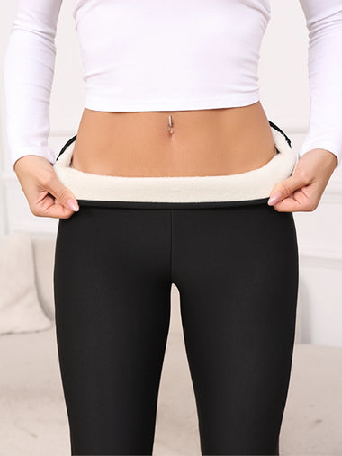 Women's Fleece Lined Flare Leggings High Waisted Tummy Control Thermal Warm Winter for Women Workout Yoga Pants