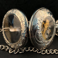 Vintage Ladies Men's Pendant Necklace Pocket Watch Classic Mechanical Pocket Watch Antique Skeleton Retro Hand Wind Fob Watches