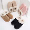 Unisex Winter Fluffy Platform Slippers Thick Sole Non Slip Warm House Slippers for Women 2025 New Comfort Faux Fur Cotton Shoes