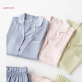 High Quality Couples Sleepwear Casual Solid Color Long Sleeve Long Trousers Pajama Set Couple Cotton Viscose Sleepwear Set