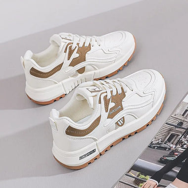 Summer Women's Sneakers Casual Shoes Platform Female New PU Casual Running Shoes Comfortable Vulcanized Shoes 45354
