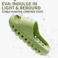 Bathroom Slippers Men Women Quick Drying Shower Shoes Thick Sole EVA Drain Hole Slides Anti-Slip Indoor Soft Platform Sandals