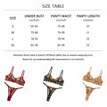 2-Piece Floral Lingerie Set Sheer Embroidery Underwear Intimates Versatile Underwire Push-up Bra Panty Set For Lady Girl