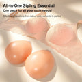 Women's Silicone Breast Pad ONEFEN Silicone Thicken Breast Pad Form With Bra Women's Fake Boob Enhancement Magnify Underwear 2-in-1 Small Chest Becomes Big
