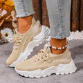 Women’s stylish, breathable, knitted sports shoes for spring and autumn. Casual, lightweight, soft-soled walking shoes
