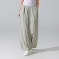 Summer Light Thin Woman Yoga High Waist Loose Solid Color Wide Leg Pants Outdoor Sport Fitness Gym Casual Breathable Long Pants
