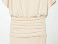 Women's Dress 2026 Summer New Style Solid Color Short Sleeve Ruffle Decor Midi Maxi Dress Elegant and Gentle Romantic