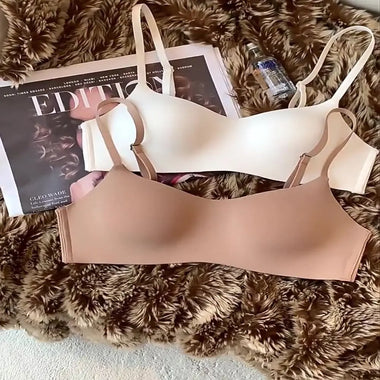 2024 Polyester Wireless Underwear Comfort Soft Seamless Women'S Bra Beauty Back Support Lingerie Push Up Underwear Female