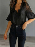 Women Blouses 2027 Spring Summer Short Sleeve Blouse Woman Blouse Shirt Office Elegant Work Shirt Top Blusas Mujer De Moda