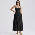 Floral Print Sling Long Dress Women 2026 Summer Slim Sleeveless Backless Maxi Dresses Female Holiday Beach Party Gown Vestidos