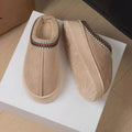2025 Platform Fluffy Slippers Women/men House Flats Fashion Plush Winter Shoes Ladies Home Elegant Casual Footwear Large Size