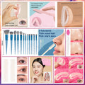 47PCS Set Waterproof Makeup Set BB Cream Eyebrow Pencil Eye Shadow Eyeliner Pencil Mascara Lipstick Loose Powder Brush Tool Set