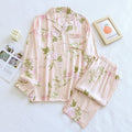 2026 Spring/Summer New Women's Pajama Set Gongsatin Cotton Women's Pajama Silk Viscose Fiber Silk Smooth High end Home 2-Piece