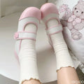 Small cute round toe flat sole shoes for spring and summer versatile color blocked casual simple daily not tiring women's shoes